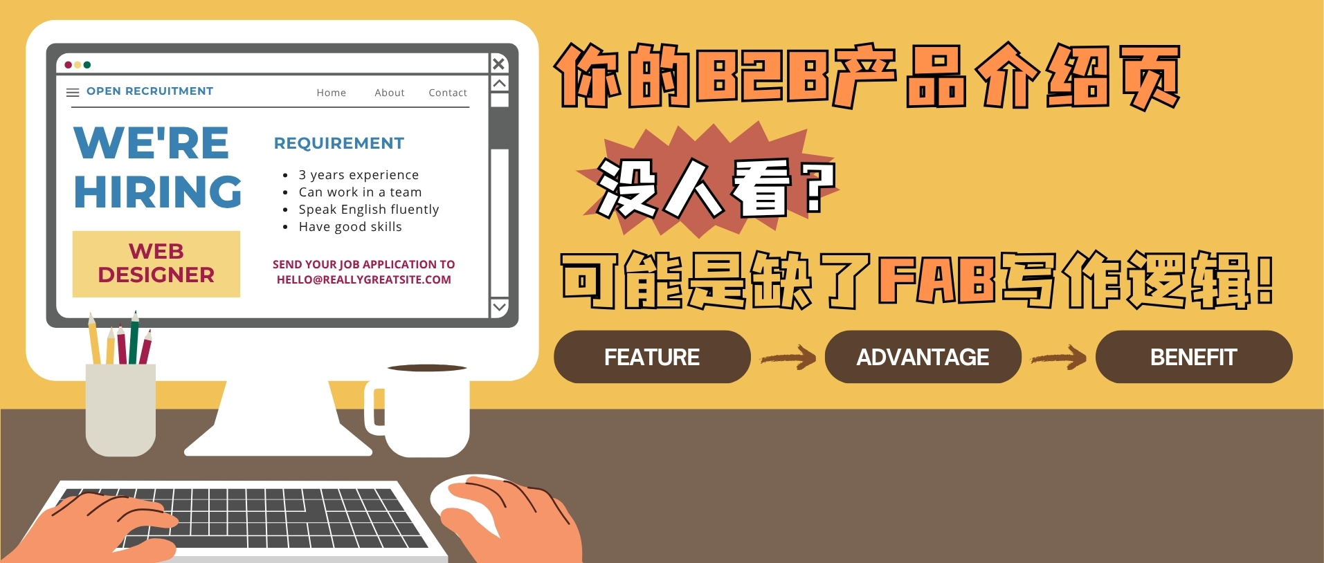 你的獨立站、官網B2B產品介紹頁沒人看？可能是缺了這套寫作邏輯